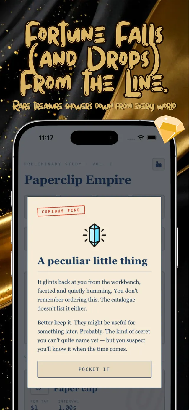 Fortune falls from the line — rare treasure showers down from every world